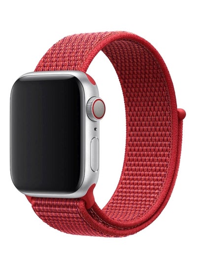 Buy Replacement Band For Apple Watch Series 5/4/3/2/1 44 mm Red in UAE