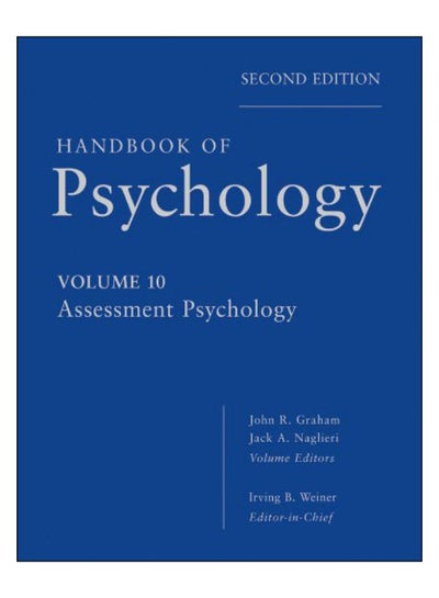 Buy Handbook Of Psychology Hardcover English by Irving B. Weiner - 2-Nov-12 in Egypt