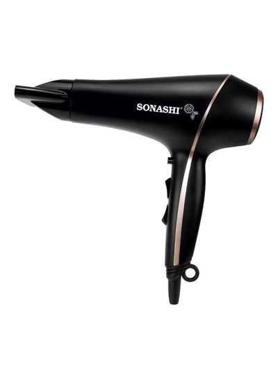 Buy HighSpeed Hair Dryer  2000W Power And Cool Shot Function  DC Motor  3 Heat And 2 Speed Settings With Lightweight Body  Hair Dryer for BeginnersProfessionals  Hair Tool  SHD-5004 Black/ Gold 9.8 x 27.2 x 24.4cm in Saudi Arabia