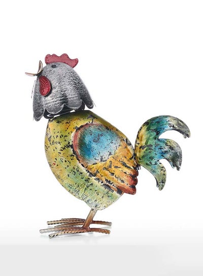 اشتري Tooarts Rooster Sculpture Multicolour 26x11x17.50centimeter في السعودية