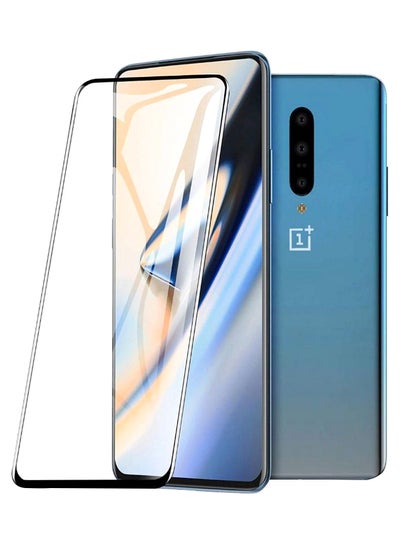 Buy Ultra-Thin Tempered Glass Screen Protector For OnePlus 7 Pro Black/Clear in UAE