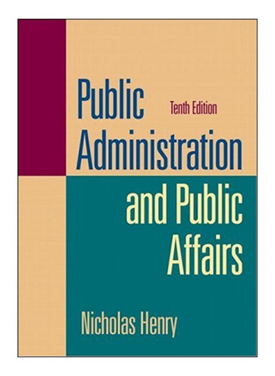 اشتري Public Administration And Public Affairs hardcover english - 22-Aug-06 في مصر