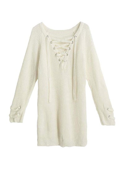 Buy Full Sleeves Pullover Beige in UAE