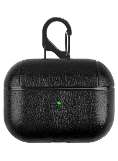 Buy Protective Charging Case Cover With Buckle For Apple AirPods Pro Black in Saudi Arabia