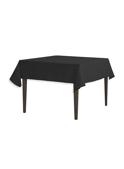 Buy Solid Pattern Table Cloth Black 54inch in Saudi Arabia