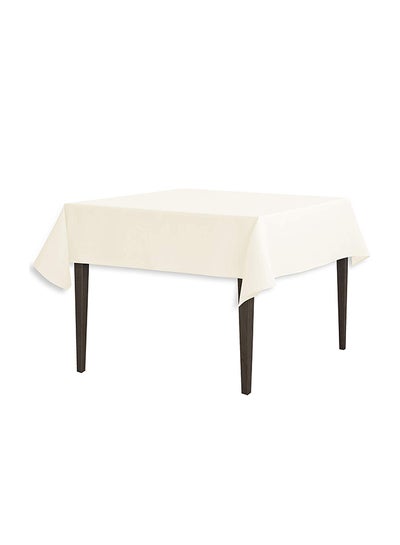 Buy Solid Pattern Table Cloth Ivory 54inch in Saudi Arabia