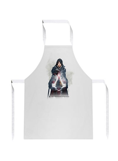 Buy Printed Kitchen Apron White 78 x 69cm in Egypt