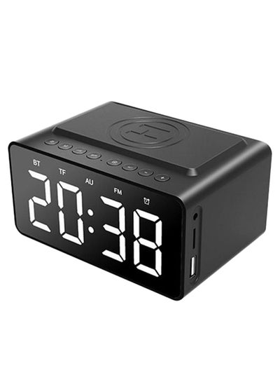 Buy BT508 3-In-1 LED Alarm Clock Bluetooth Speaker Black in Saudi Arabia