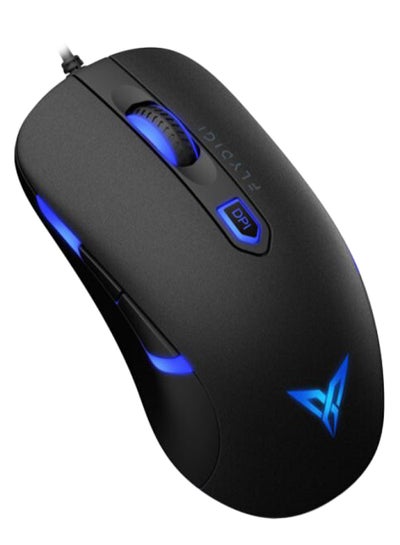 Buy M1 Wired Gaming Optical Mouse Black/Blue in Saudi Arabia