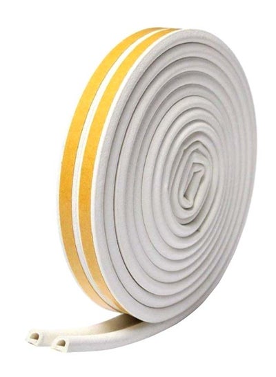 Buy Self-Adhesive Door Sealing Strip Yellow/White 5meter in UAE