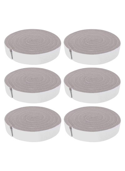 Buy 6-Piece Window Door Seal Strip Roll Grey/White in UAE