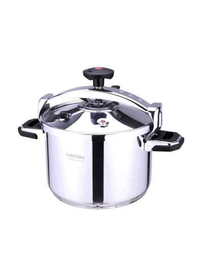 Buy Stainless Steel Pressure Cooker Silver/Black 38Liters in UAE