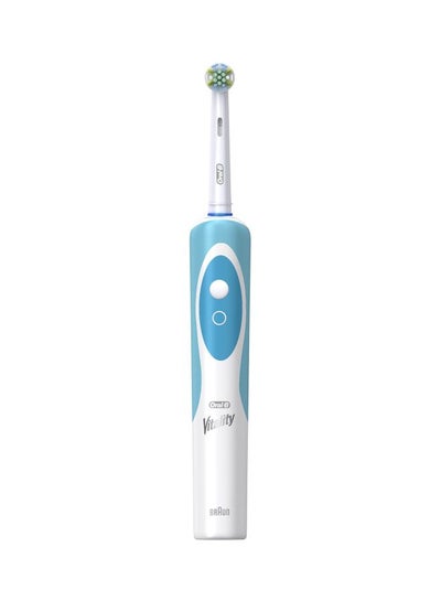 Buy Vitality Floss Action Rechargeable Power Toothbrush White/Blue in Saudi Arabia