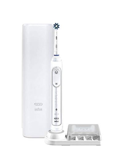 Buy Pro 6000 Smart Series Rechargeable Electric Toothbrush White/Silver in UAE