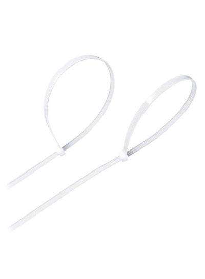 Buy 500-Piece Portable Durable Self Locking Nylon Cable Tie Set White 200 x 2.8mm in Saudi Arabia