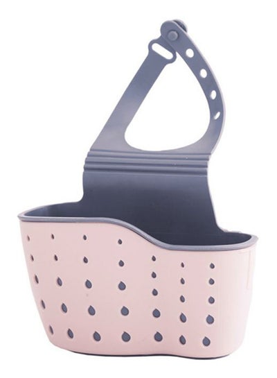 اشتري Kitchen Sponge Holder Hanging Organizer Light Pink/Grey في الامارات