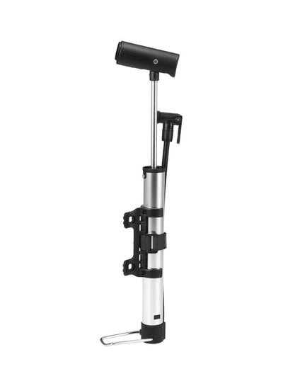 Buy Bike Pump With Collapsible Handle Foot Pad For Presta And Schrader Valve in Saudi Arabia