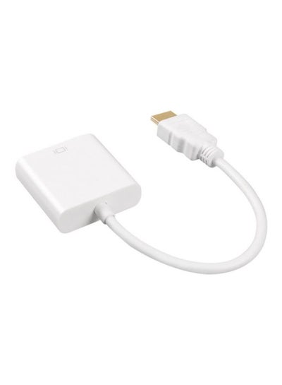 Buy HDMI To VGA Line HD Adapter Cable White in Egypt