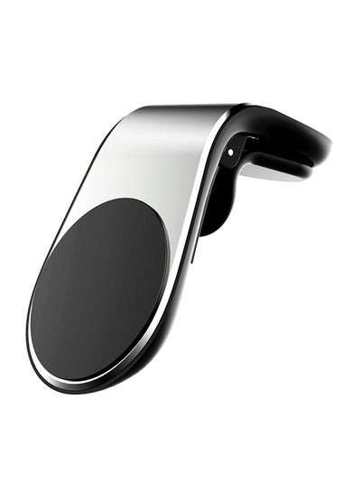 Buy Car Air Vent Magnetic Phone Holder Silver/Black in UAE
