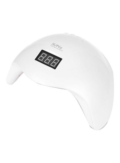 Buy LED Phototherapy Nail Gel Polish Lamp Dryer White in UAE