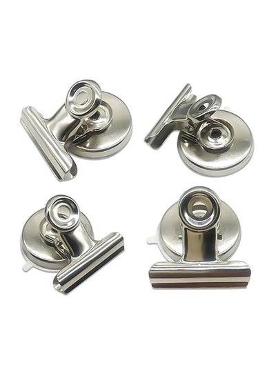 Buy 16-Piece Magnetic Fridge Hook Set Silver in Saudi Arabia