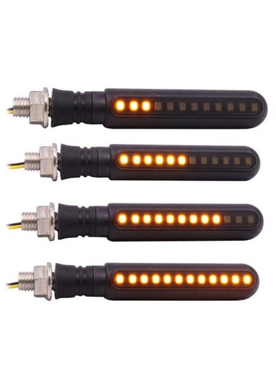 Buy 4-Piece Turn Signal Sequential LED Indicator Light Set in UAE