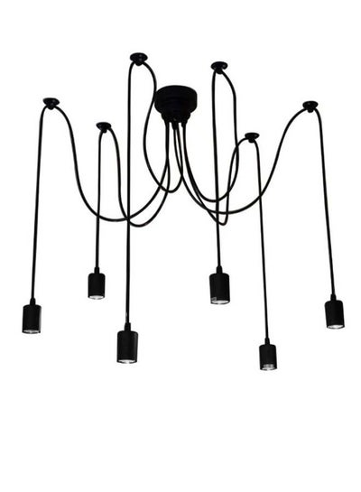 Buy Adjustable Antique Classic Spider Chandelier Black in UAE