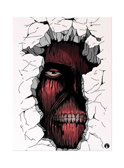 Buy Anime Attack On Titan Metal Plate Poster Multicolour 15x20centimeter in UAE