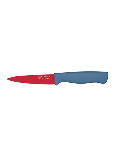 Buy Paring Knife With Edgekeeper Technology Sheath Red 9.5cm in UAE