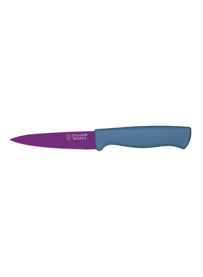 Buy Paring Knife With Edgekeeper Technology Sheath Purple 9.5cm in UAE