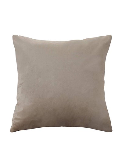 Buy 6-Piece  Decorative Solid Filled Cushion Cream Powder 30x30cm in Saudi Arabia