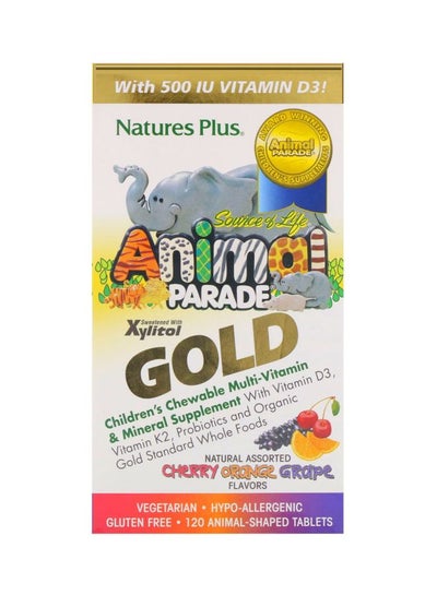 Buy Animal Parade Gold Chewable Multi-Vitamin - 120 Vegetarian Capsules in UAE