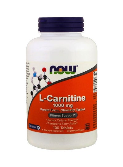 Buy L-Carnitine Dietary Supplement 1000 Mg - 100 Tablets in UAE