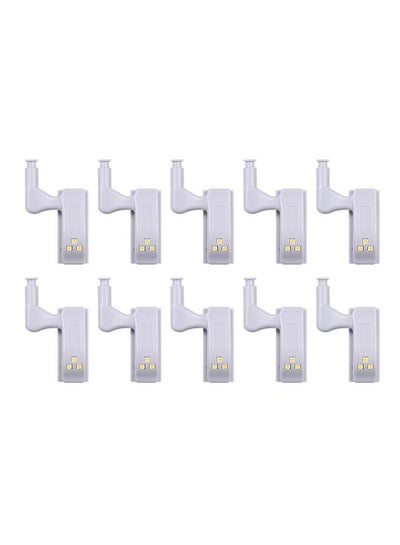 Buy Set Of 10 Sensor LED Light For Kitchen Cabinet White 19.7x3x13.7centimeter in Saudi Arabia