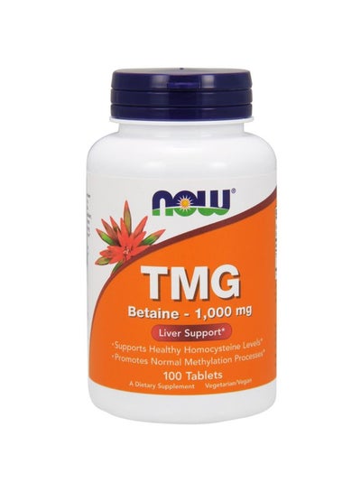Buy TMG Betaine Dietary Supplement 1000 mg - 100 Tablets in Saudi Arabia
