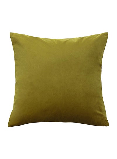 اشتري 5-Piece Velvet Decorative Solid Filled Cushion Set Lime 65x65centimeter في السعودية