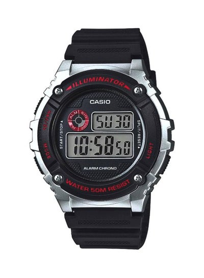 Buy Men's Water Resistant Illuminator Digital Watch W-216H-1CVDF - 44 mm - Black in Egypt