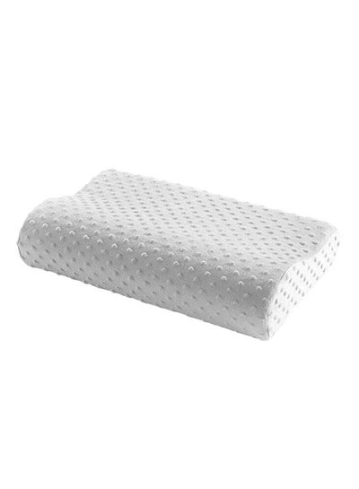 Buy Excellent Space Memory Contour Pillow White Standard in UAE