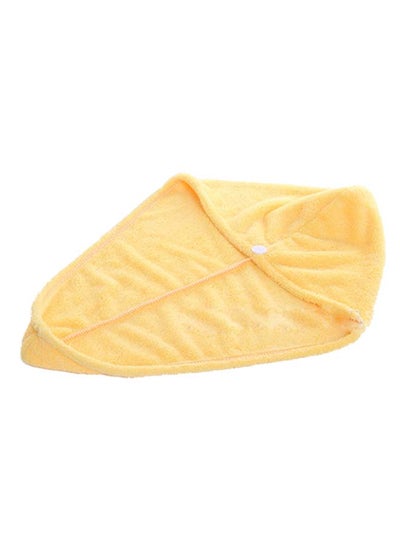 Buy Microfiber Bath Towel Yellow 62 x 25.5centimeter in Egypt