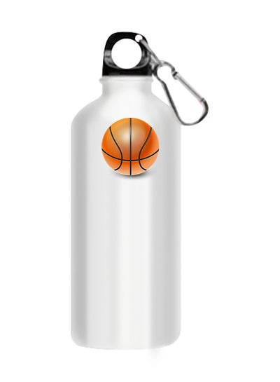 اشتري Basketball Printed Water Bottle White 510ml في مصر