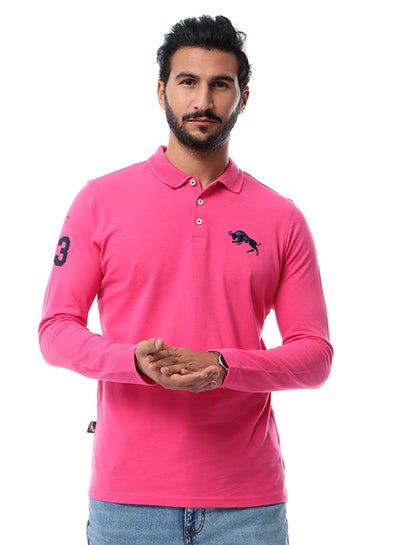 Buy Full Sleeves Polo T-Shirt Fushia in Egypt