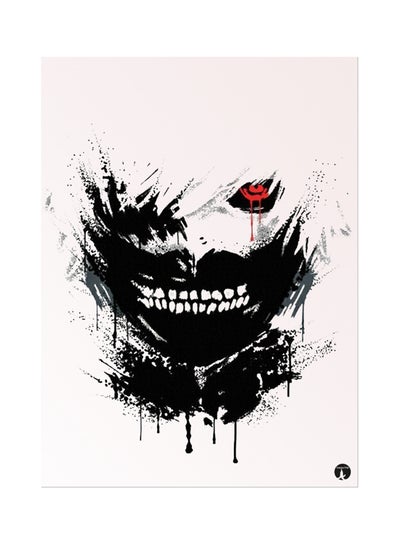 اشتري لوحة ماوس بتصميم مستوحى من مسلسل الرسوم المتحركة "Tokyo Ghoul" أبيض في السعودية