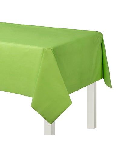 Buy Plastic Table Cover Green 54 x 108inch in UAE