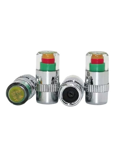 Buy 4-Piece Tire Valve Pressure Monitor in UAE