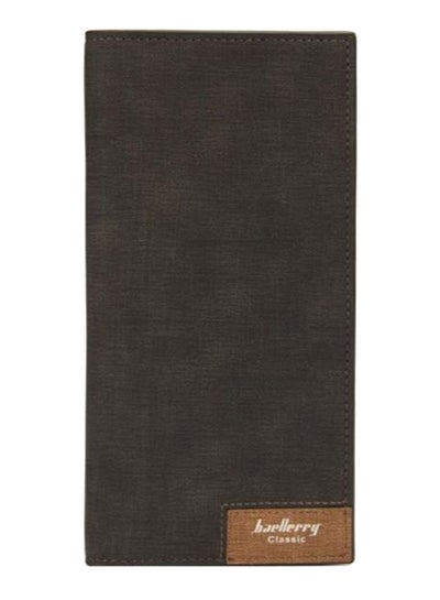 Buy Classic Faux Leather Bifold Wallet Black in UAE