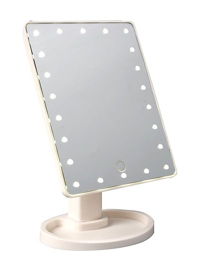 اشتري مرآة مكياج بشاشة لمس و22 مصباح LED أبيض في مصر