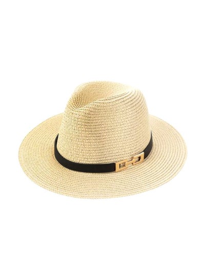 اشتري قبعة واقية من الشمس سادة . بيج في السعودية