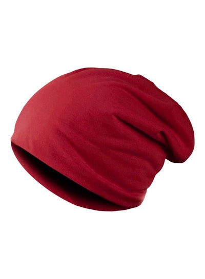 Buy Polyester Beanie Hat Red in Saudi Arabia