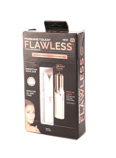 Buy Facial Hair Remover White/Gold in Saudi Arabia