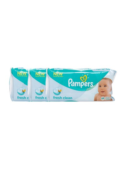 Buy Pack Of 3 Baby Wipes, 64 Count in UAE